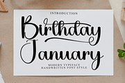 Birthday January, a Handwritten Font by FreshTypeINK (Thumbnail 1 of 8)