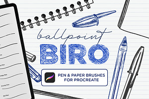 Ballpoint Biro Procreate Brush Set