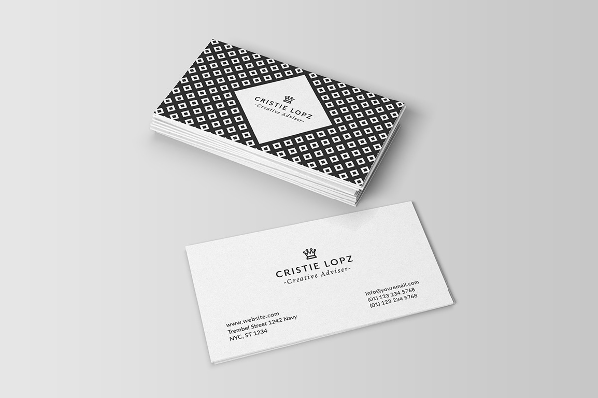 Minimal Pattern Business Card, a Business Card Template by Shahjhan (Photo 6 of 6)
