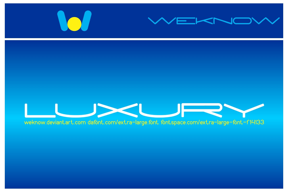 extra large font preview 3