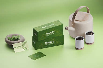 Stationery Tea Mockup