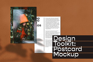 Quick Postcard Mockup, a Print Template by Midnight Grim