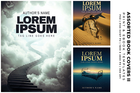 Assorted Book Covers Templates II preview 6