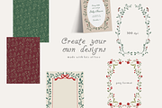 Christmas holiday frames backgrounds, a Background Graphic by Grace Noboa Illustrations (Thumbnail 12 of 13)