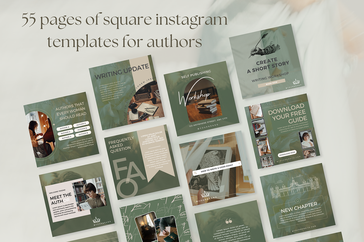 Author Instagram Post template, a Social Media Template by Petite Zakka Boutique (Photo 4 of 6)