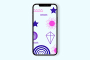 Procreate Abstract Geometric Stamps, a Brush Add-On by MajorArtTm (Thumbnail 3 of 4)