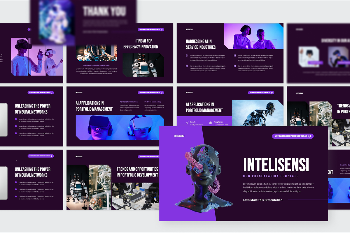 Artficial Intellegence Google Slide, a Presentation Template by SquidPixey (Photo 4 of 6)