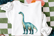 Watercolor Dinosaur Clipart, a Seasonal Illustration by designcity5 (Thumbnail 5 of 5)
