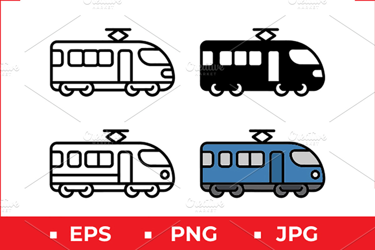 Train Icon Set, a Solid Icon by Artonix (Photo 1 of 2)