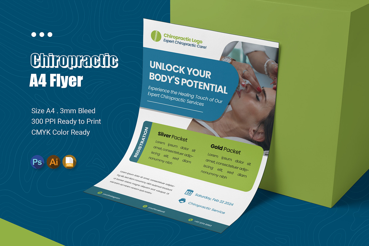 Chiropractic Care Flyer, a Flyer Template by Esensifiksi.studio (Photo 1 of 2)