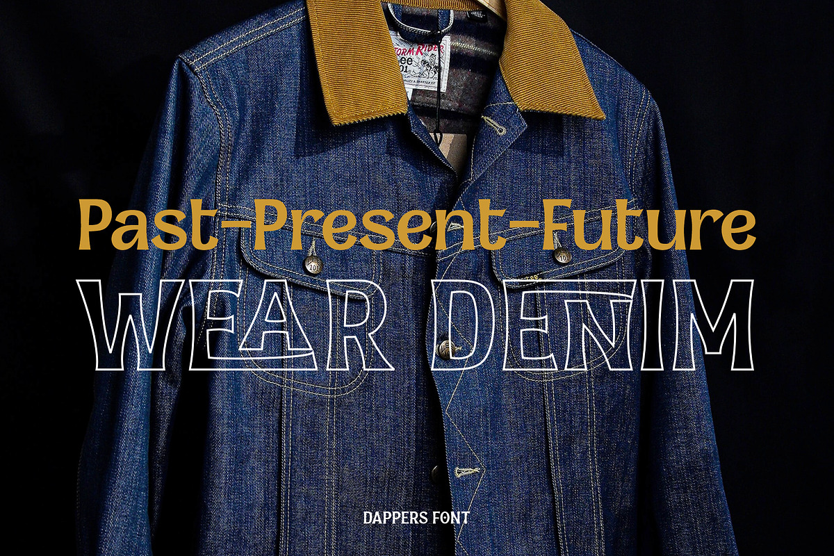 Dappers - a vintage display font, a Serif Font by Brainware Graphic (Photo 12 of 13)