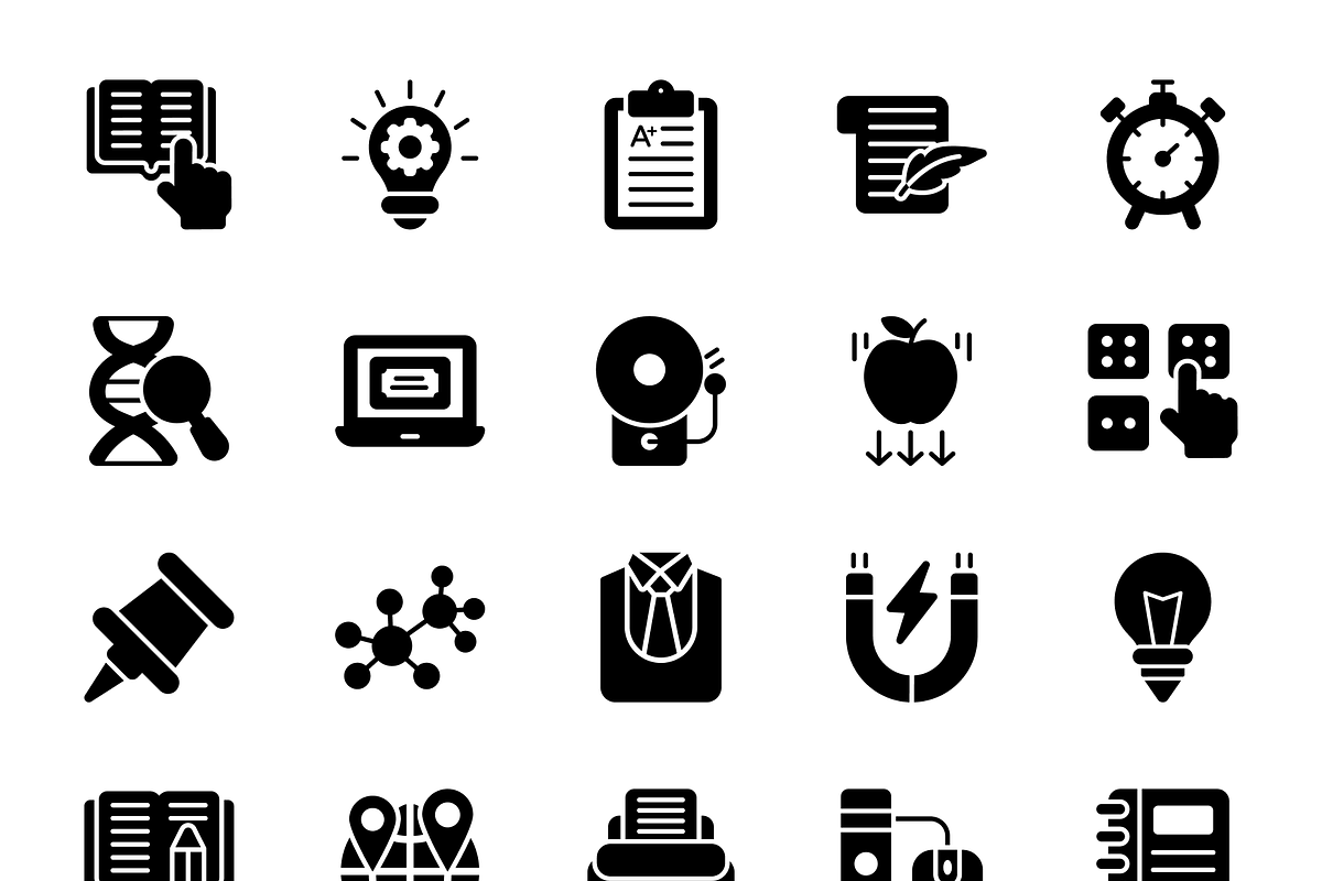 Online Education Icons, an Emoji Icon by Brickclay (Photo 9 of 11)