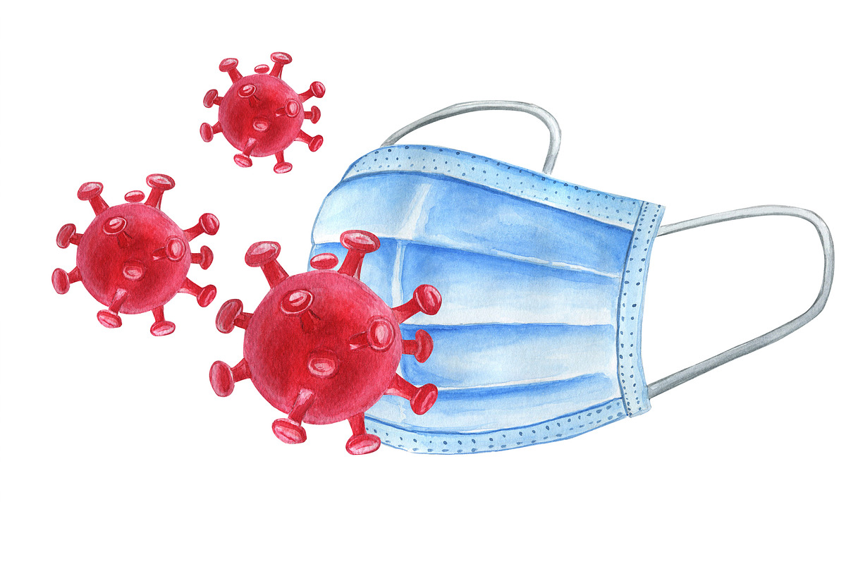 COVID-19 illustrations, a Healthcare Illustration by ViolettaKh (Photo 3 of 3)