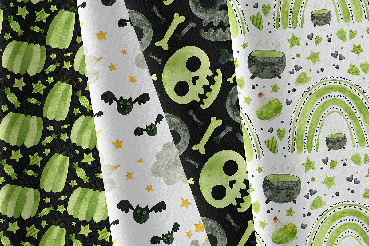 Green Halloween Clipart & Patterns, an Object Graphic by Valin Malin (Photo 14 of 14)