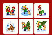 60 Christmas Flat Illustrations, a Decorative Illustration by Brickclay (Thumbnail 10 of 11)