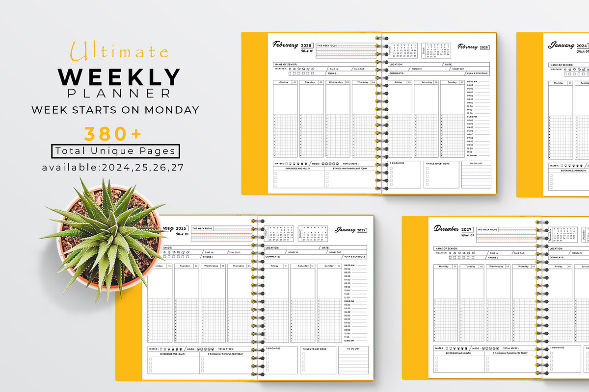 Ultimate Planner Bundle Pack 2024-27, a Stationery Template by obayes (Photo 3 of 16)