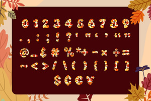 Fox Thanksgiving Color Font