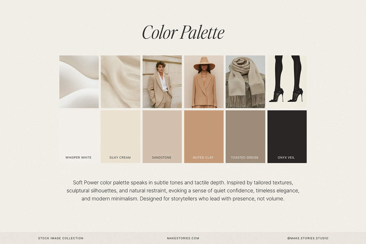 Neutral Minimalist Editorial Images, a Beauty & Fashion Photo by Make Stories Studio (Photo 4 of 17)