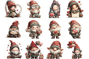 Valentine Romantic Gnome, an Illustration by Designking (Thumbnail 3 of 5)