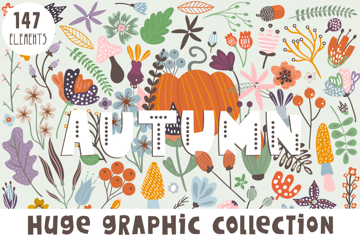 Autumn graphic collection, a Decorative Illustration by solmariart (Photo 1 of 8)