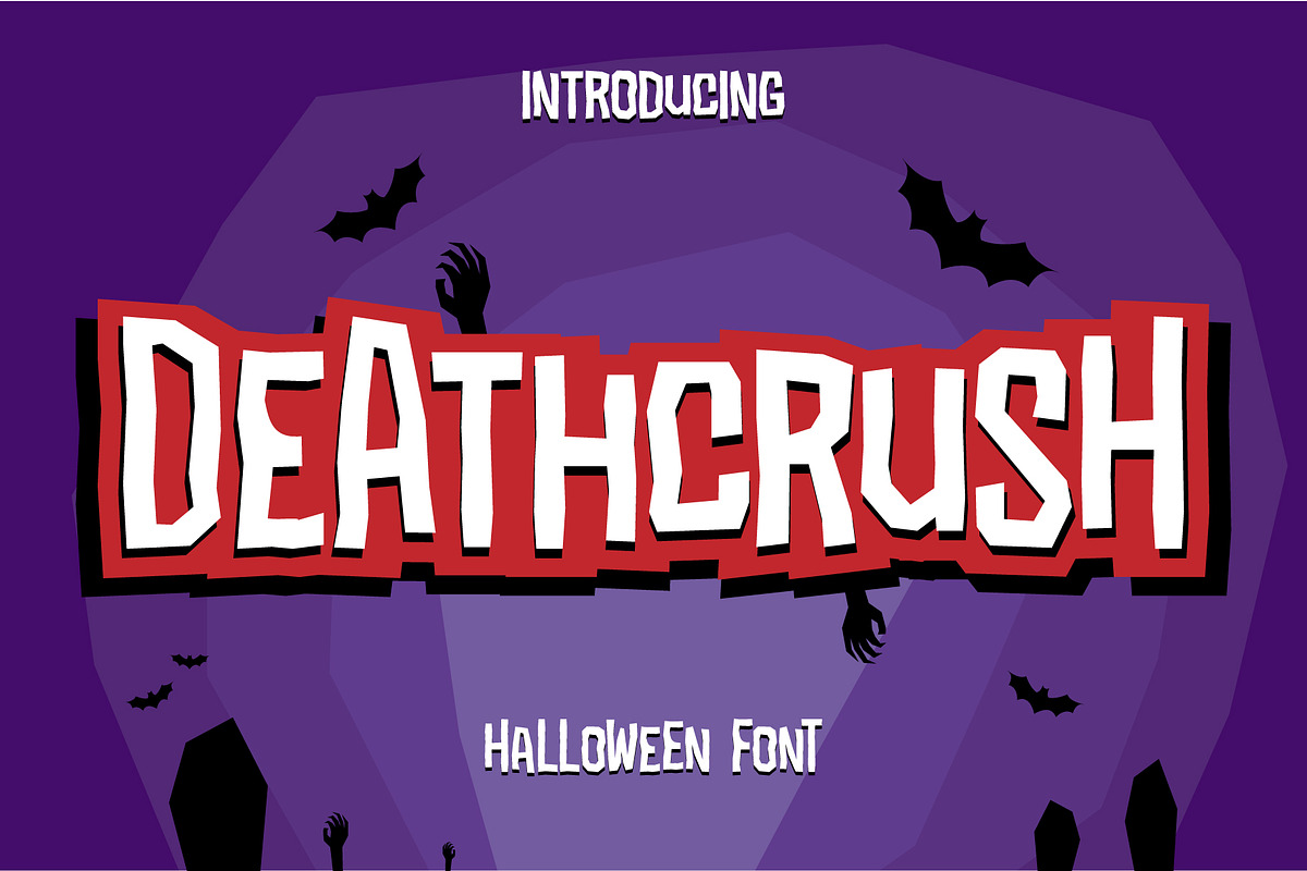 Deathcrush, a Sans Serif Font by Badsign Type (Photo 1 of 6)