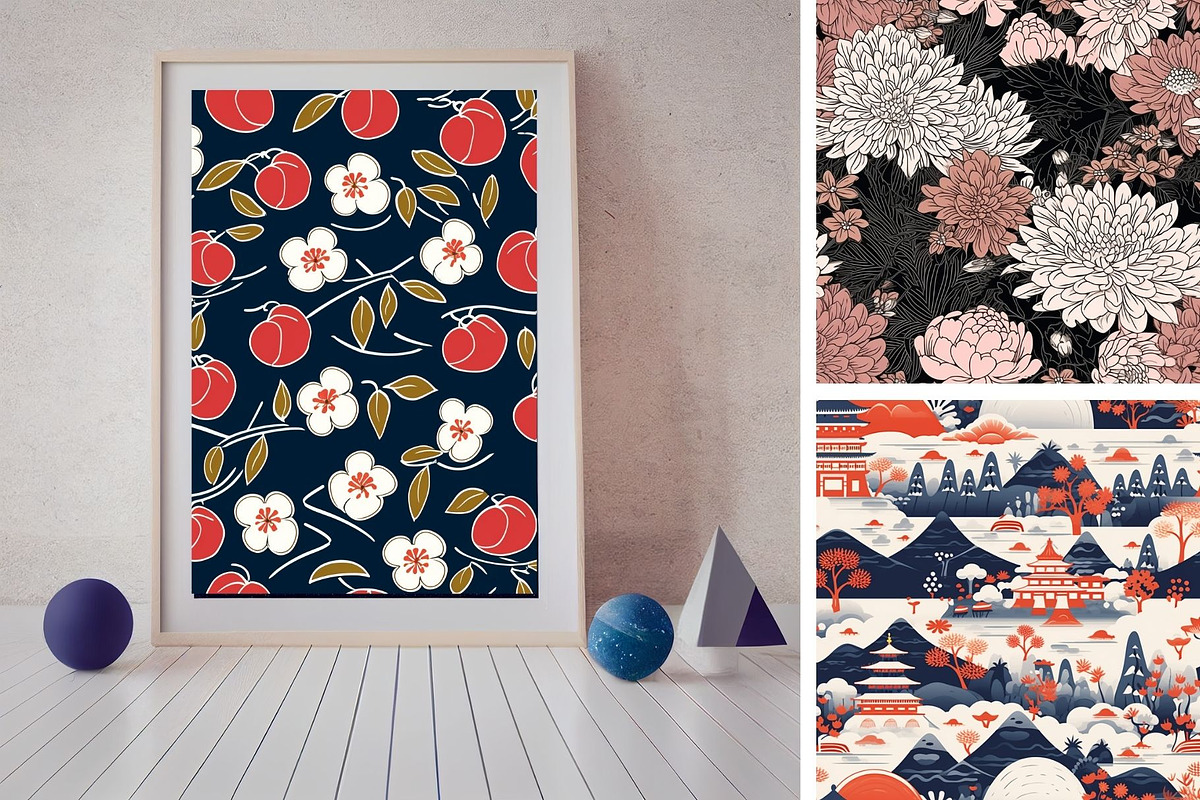 27 seamless Japan vintage pattern, a Pattern Graphic by ARTOZEN DIGITAL (Photo 10 of 15)