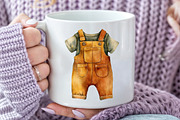 Baby Clothes Watercolor Clipart, an Illustration by Pixels.Craft (Thumbnail 5 of 6)