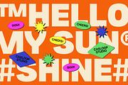 Bigek - Chunky Pop Groovy 9 Fonts, a Sans Serif Font by Casloop Studio (Thumbnail 2 of 9)
