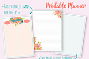 Flower planner - Watercolor Kit!, a Stationery Template by Fresh-shop (Thumbnail 6 of 6)