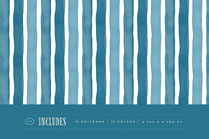 Stripes Painted Seamless Patterns