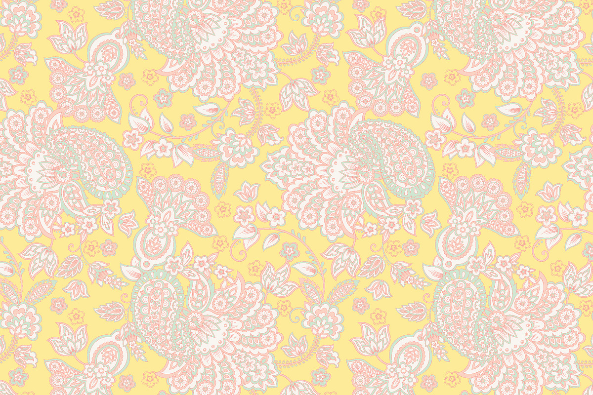 Damask paisley seamless patterns, a Pattern Graphic by antalogiya (Photo 4 of 5)