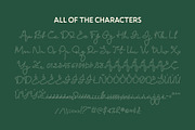 CS Ariana Dashed, a Script Font by Craft Supply Co. (Thumbnail 8 of 8)
