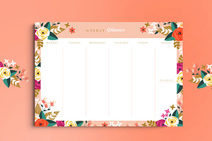 Peony Stationery Set