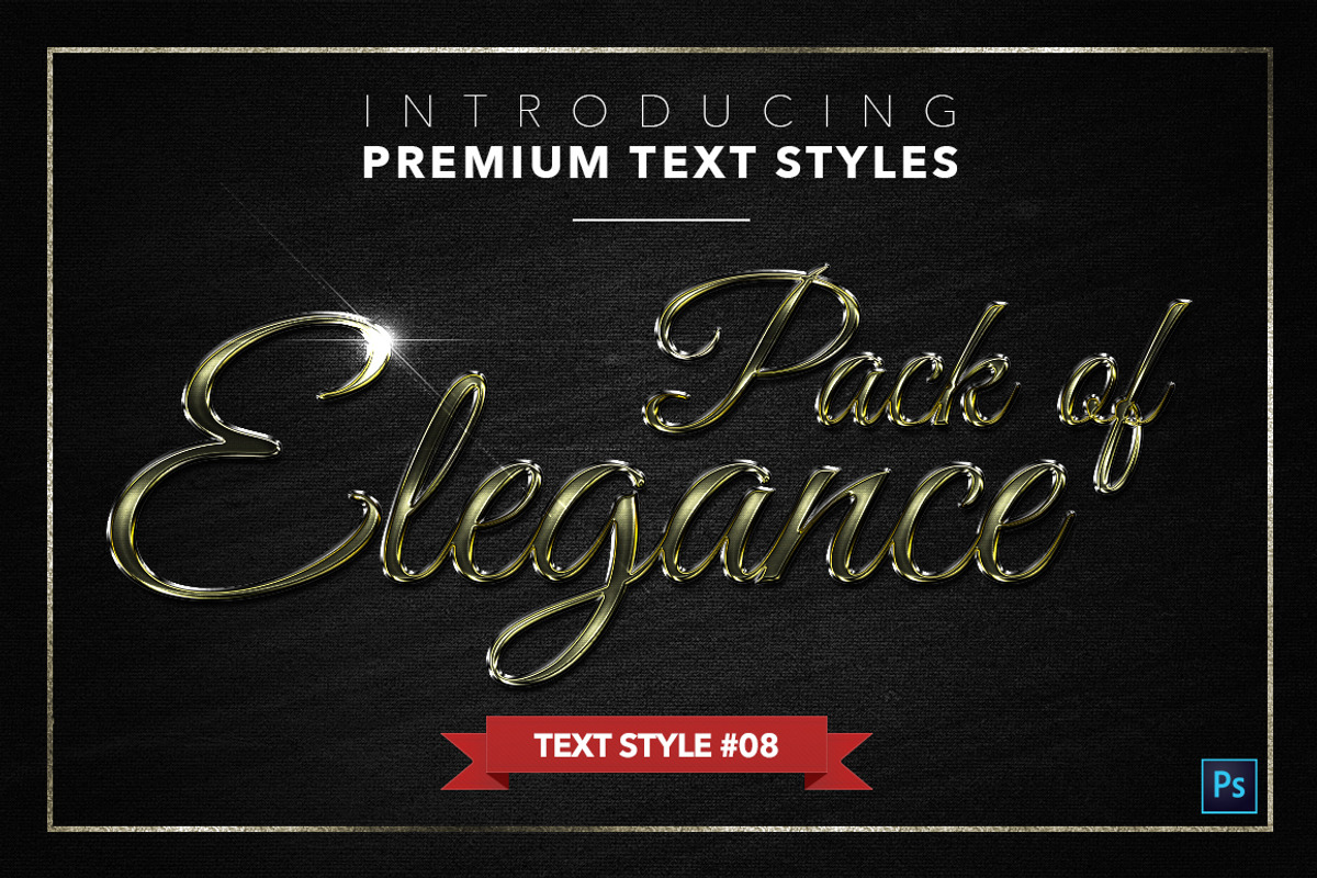 Elegance #1 - 15 Text Styles, a Layer Style Add-On by Jonas Stensgaard (Photo 9 of 18)