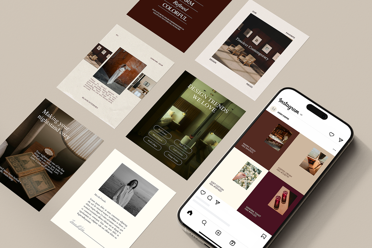 Moody Social Media Templates preview 2
