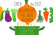 Vegetables For Your Kitchen, a Food Illustration by Annakniaz (Thumbnail 1 of 11)