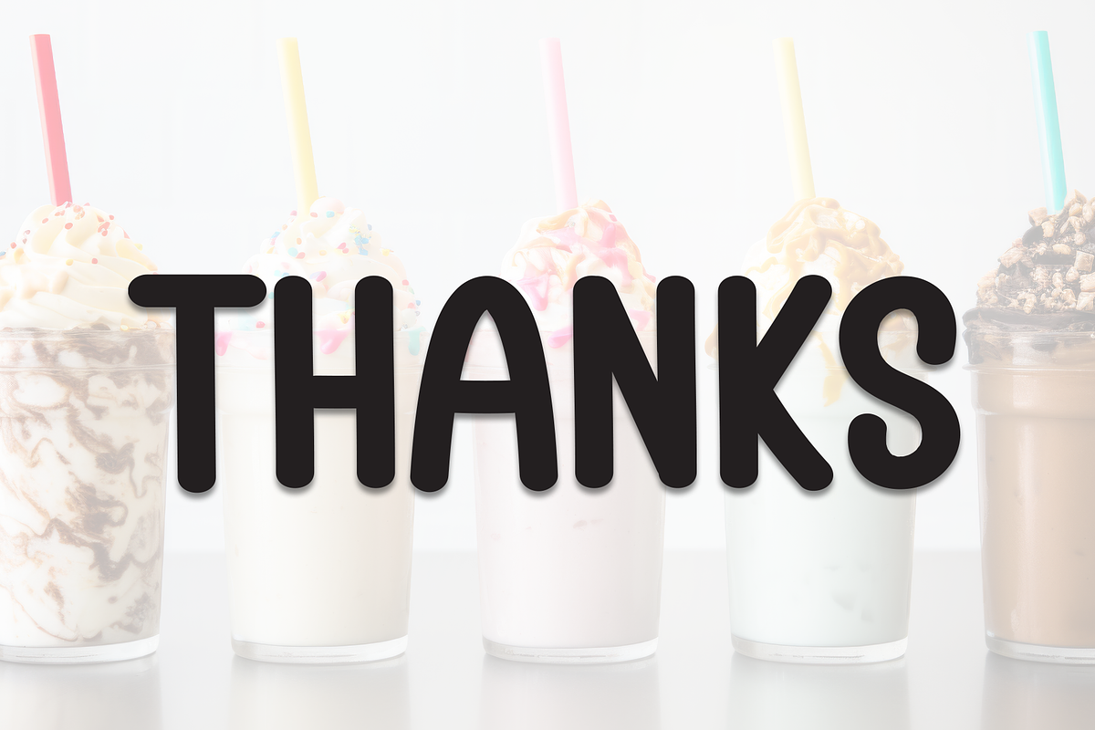 Milk Shake | Script Font, a Script Font by Scratchones (Photo 8 of 8)