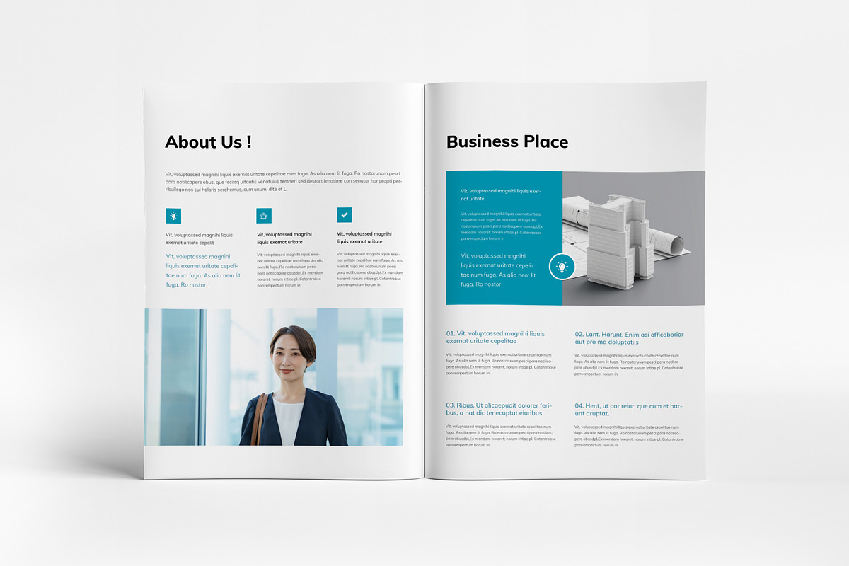 Annual Report Template I Canva, a Brochure Template by PixWork (Photo 3 of 9)