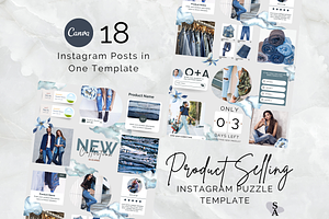 Product Instagram Puzzle Template