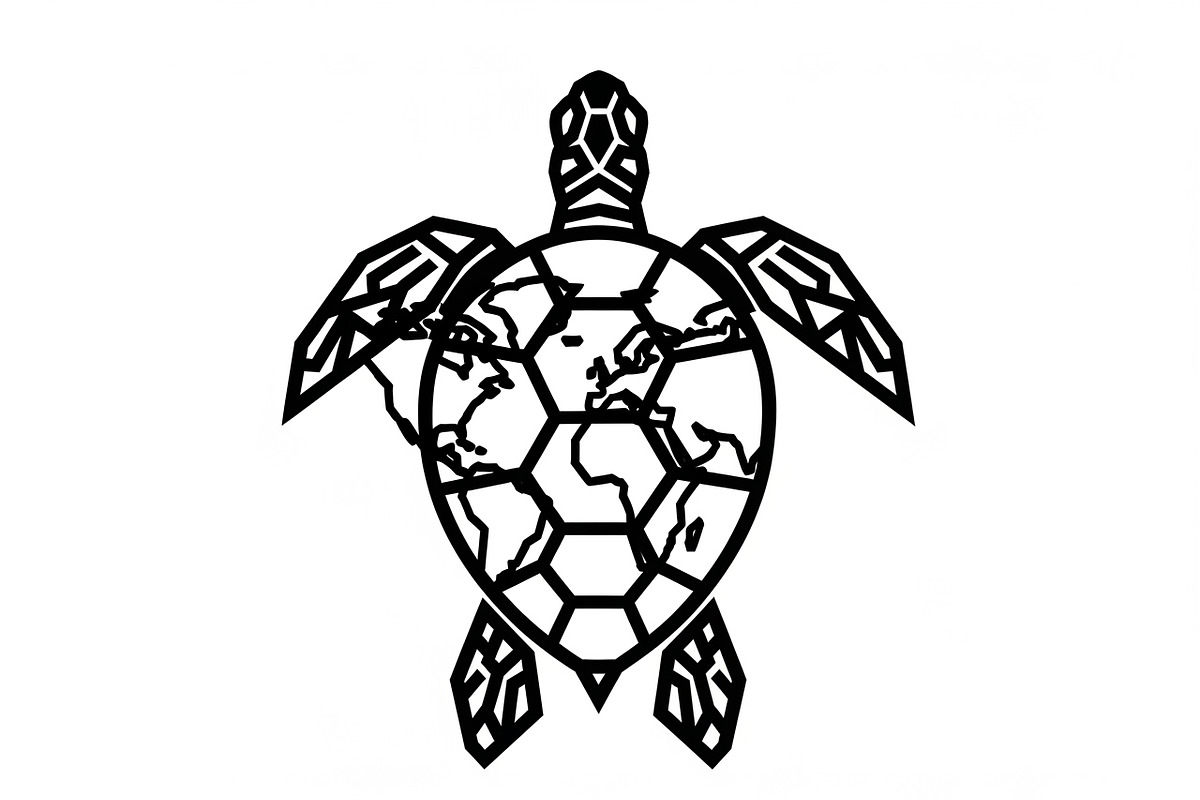 World Map Sea Turtle Bundle, an Illustration by Gaye Art (Photo 15 of 31)