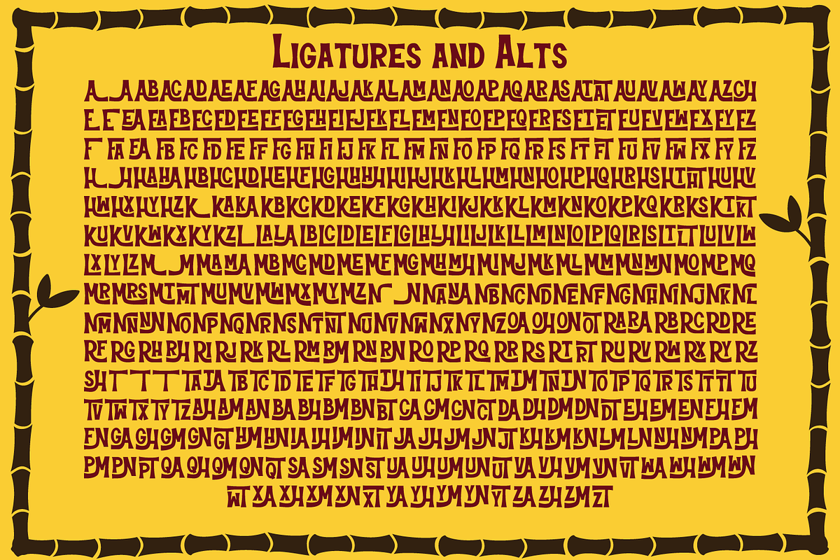 Hullabaluau Font, a Font by Amber Nest Design (Photo 3 of 10)