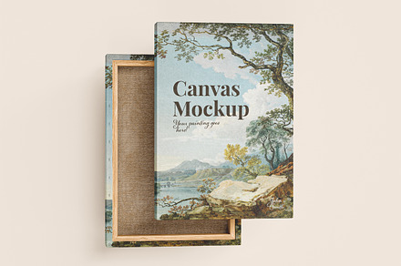 Canvas Mockup, a Print Template by Designer Dude