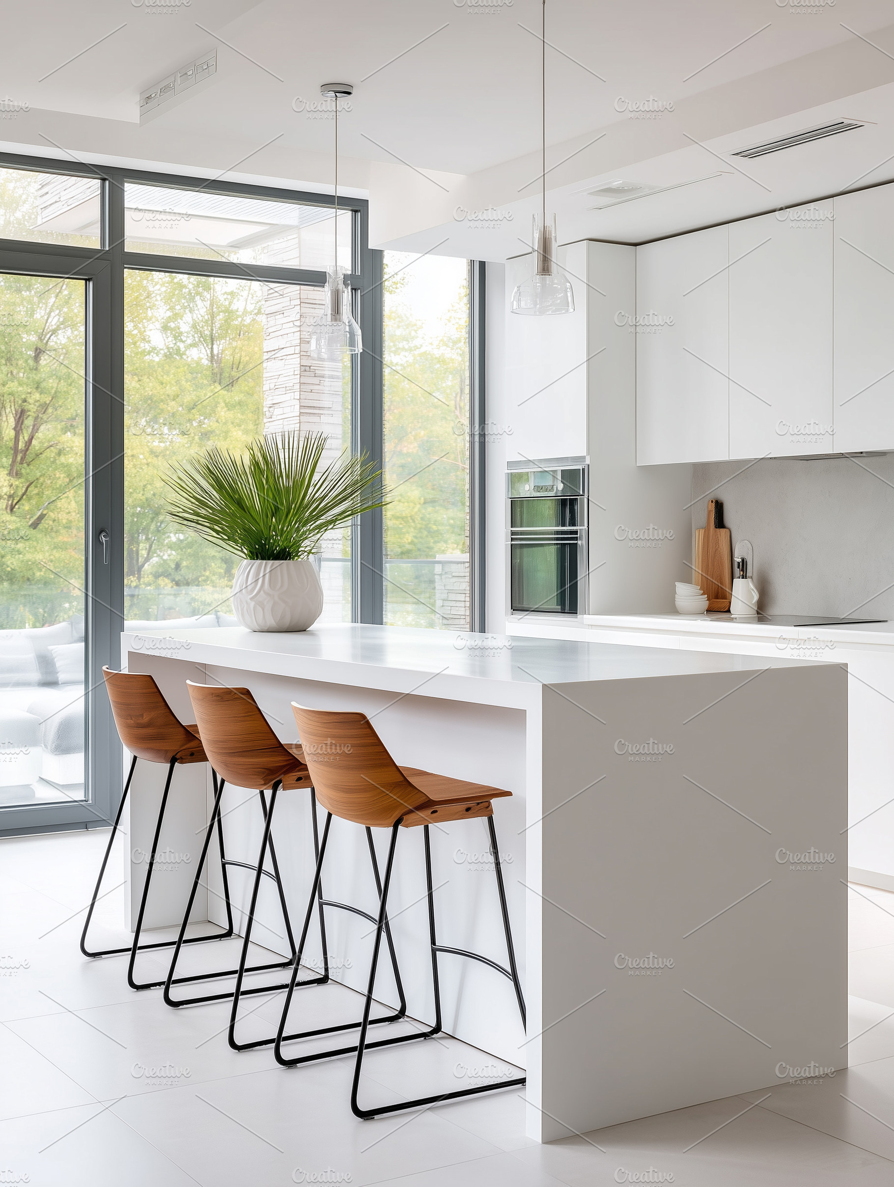 Bright modern minimalist kitchen, an Architecture Photo by MistyDay