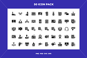 News and journal icons, an Outline Icon by Wencory (Thumbnail 1 of 2)