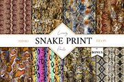 Snake Print, a Pattern Graphic by Luiz da Rolt Grathwohl (Thumbnail 1 of 7)