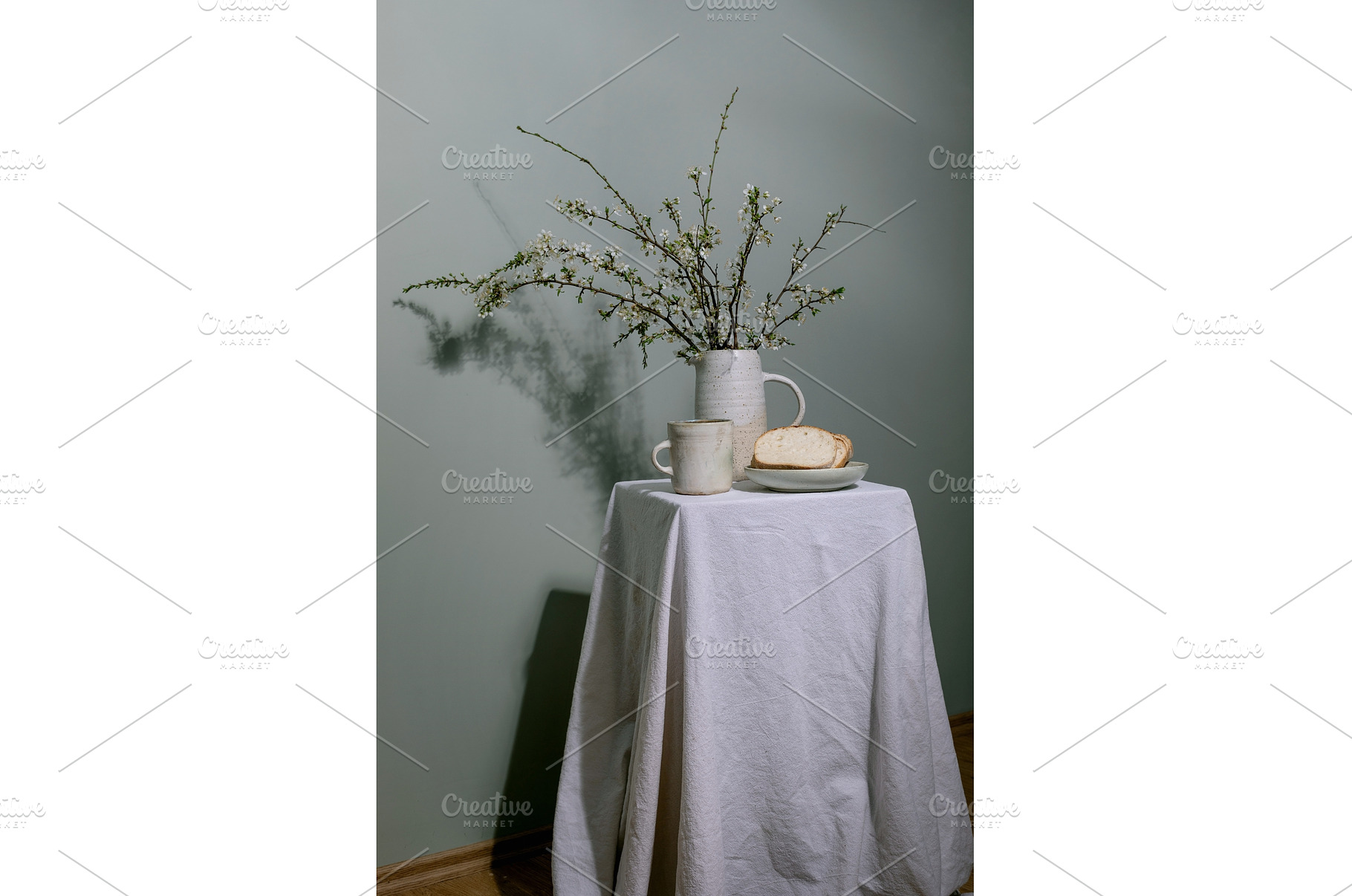 Spring Blossom Breakfast Still Life, a Nature Photo by Natasha Breen