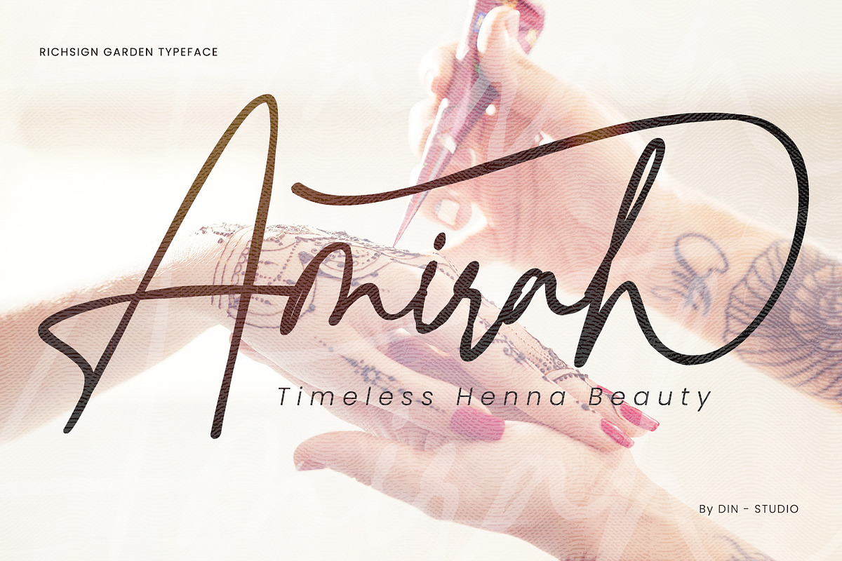 Richsign Style, a Script Font by din-studio.com (Photo 7 of 11)