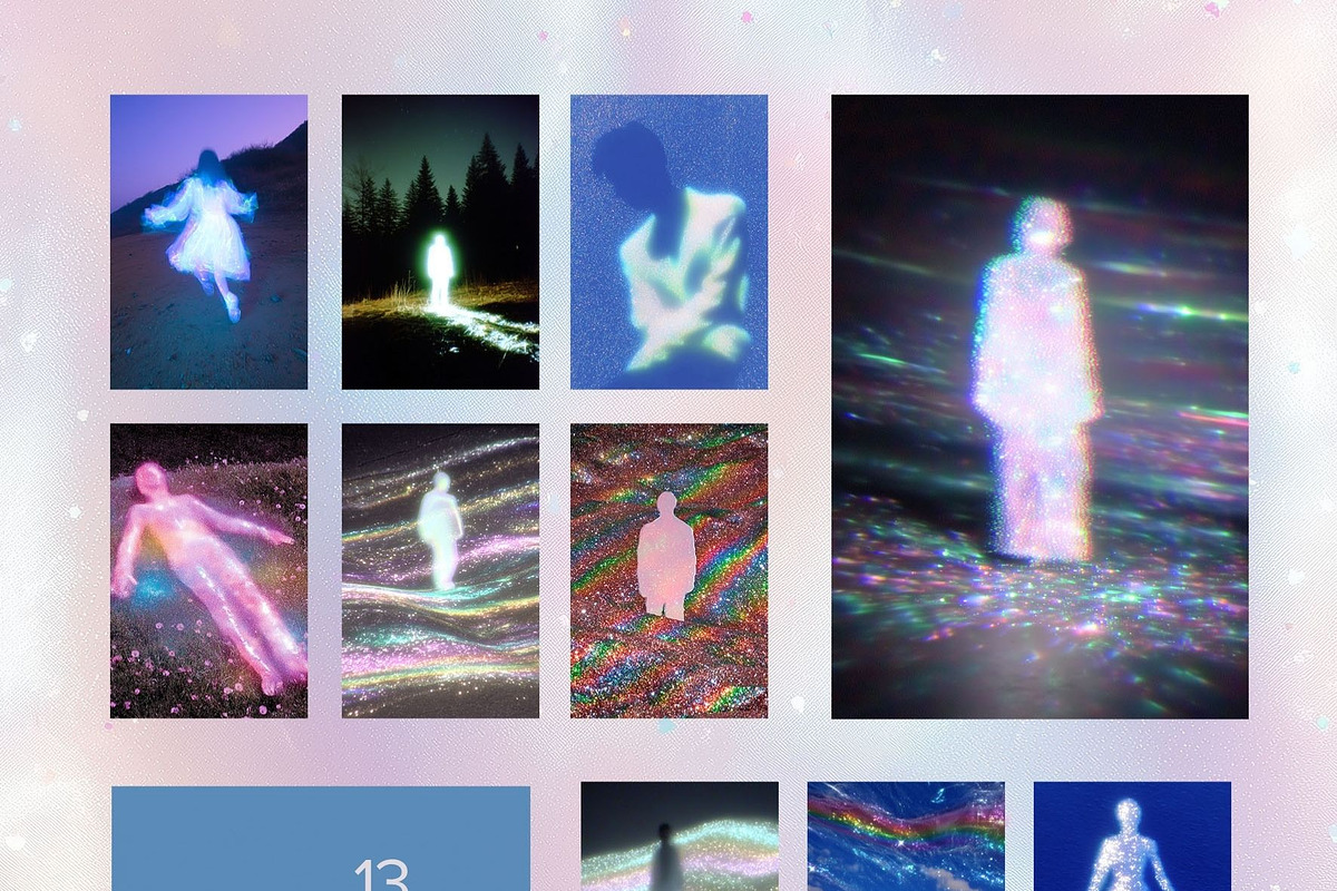 Surreal Glitter Collage Pack, an Object Graphic by Natali Batu (Photo 6 of 11)