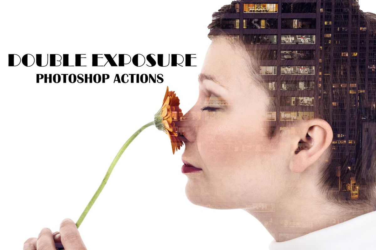 Double Exposure Photoshop Action V1, an Action Add-On by Creativetacos (Photo 1 of 3)