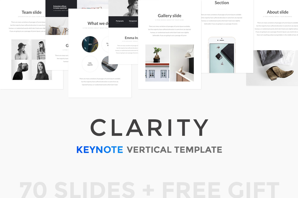 Clarity Keynote Template + A4, a Presentation Template by Vladislav Muslakov (Photo 7 of 10)
